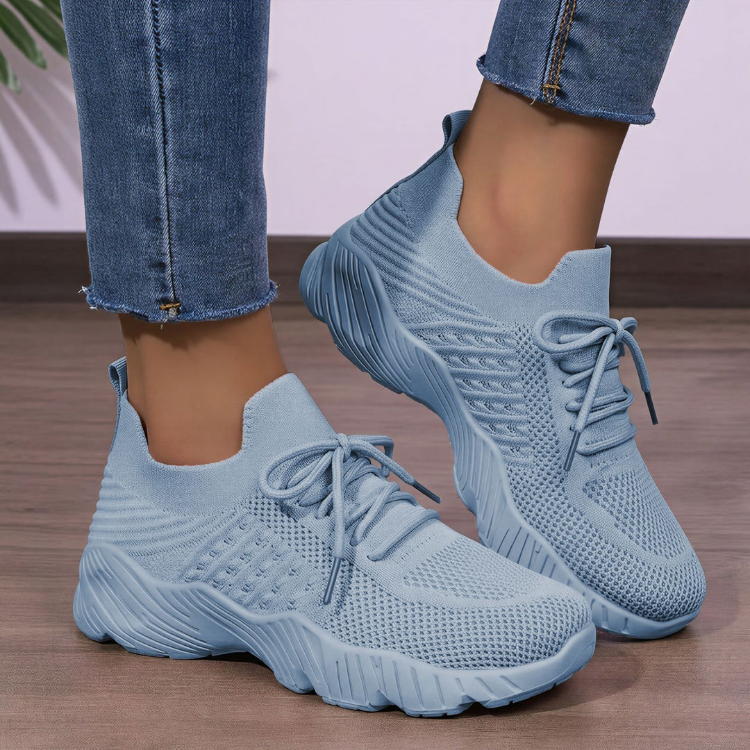 Damen Hohe Sneaker mit atmungsaktivem Obermaterial und gedämpfter Laufsohle R&B