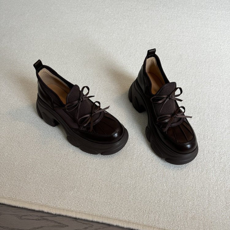 Damen modische Chunky Sneakers mit atmungsaktivem Obermaterial und rutschfester Sohle R&B