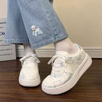 Damen Sneakers mit Wasserfarbigem Muster und dämpfendem Sohlenprofil R&B