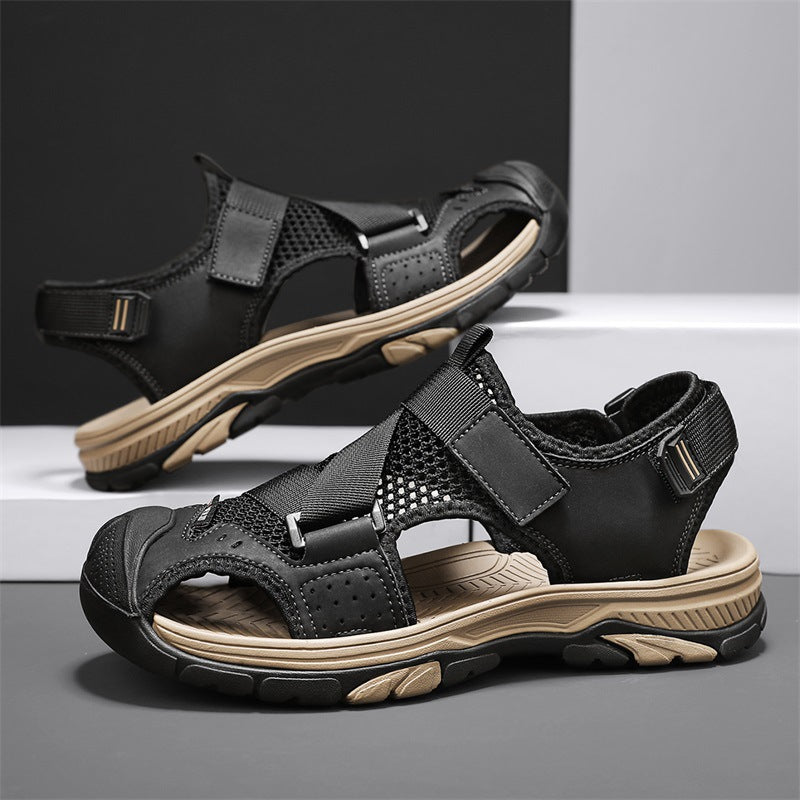 Herren Outdoor-Sandalen mit verstellbaren Riemen und rutschfester Sohle R&B