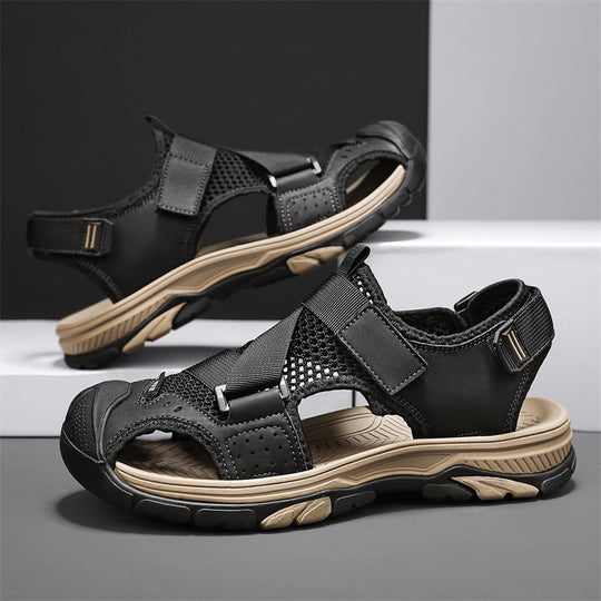 Herren Outdoor-Sandalen mit verstellbaren Riemen und rutschfester Sohle R&B