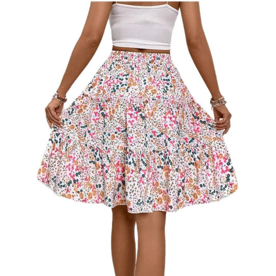 Damen Verspieltes Crop-Top und Maxirock Set R&B
