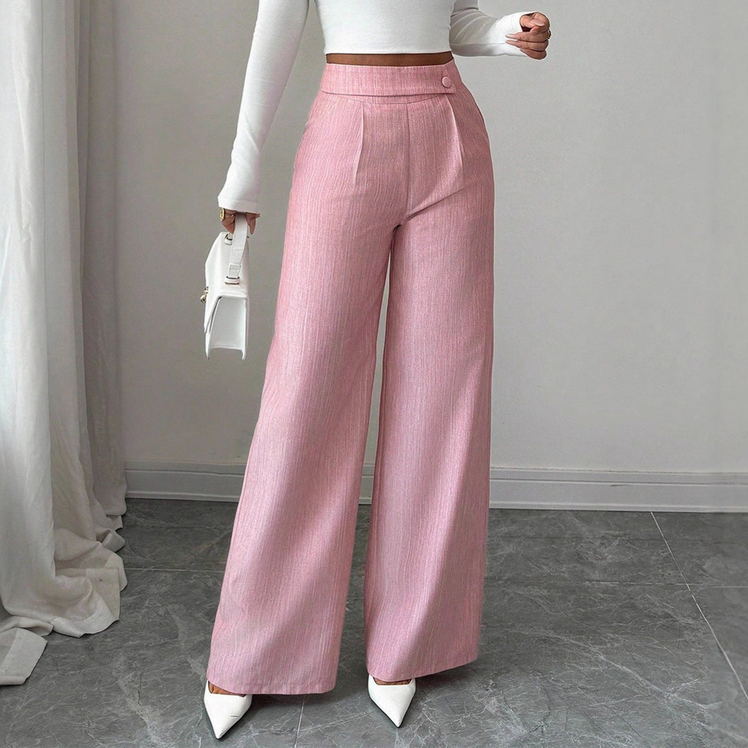 Damen weite High-Waist-Hosen R&B