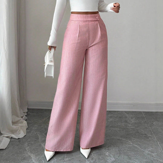 Damen weite High-Waist-Hosen R&B