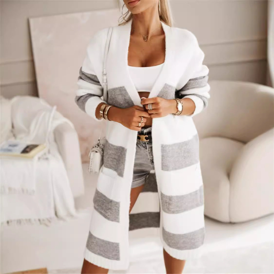 Damen modisches Strickkleid R&B