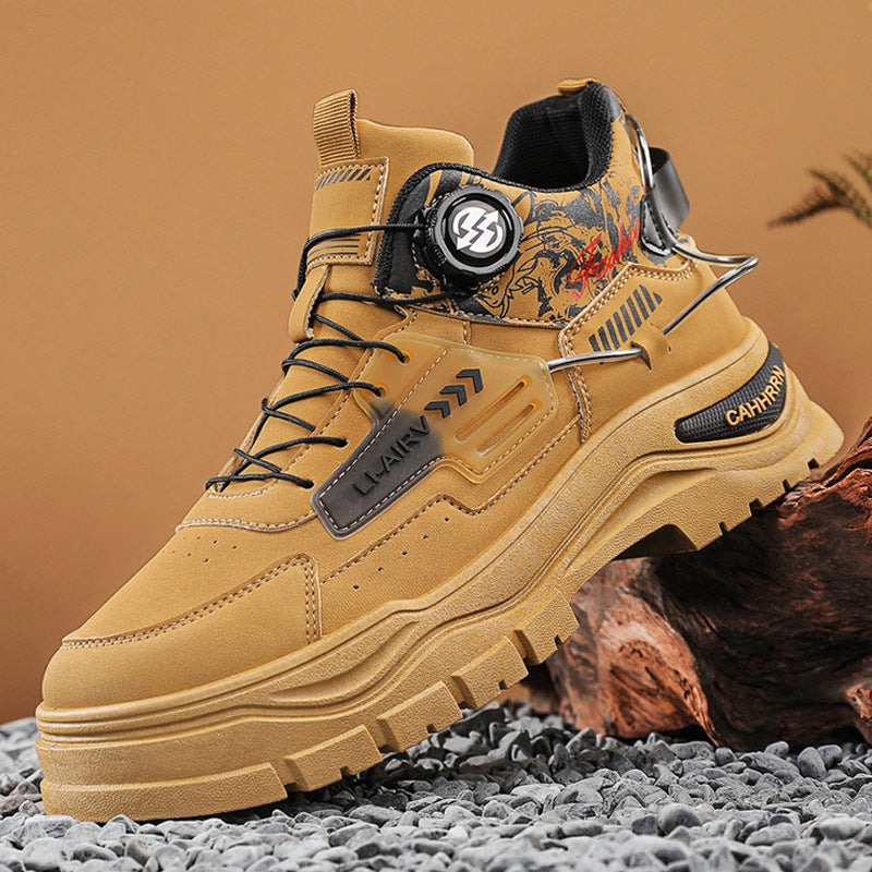 Damen High-Top Sneakers mit innovativem Schnürsystem und rutschfester Sohle R&B