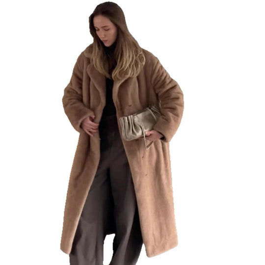 Damen kuscheliger und eleganter Mantel R&B
