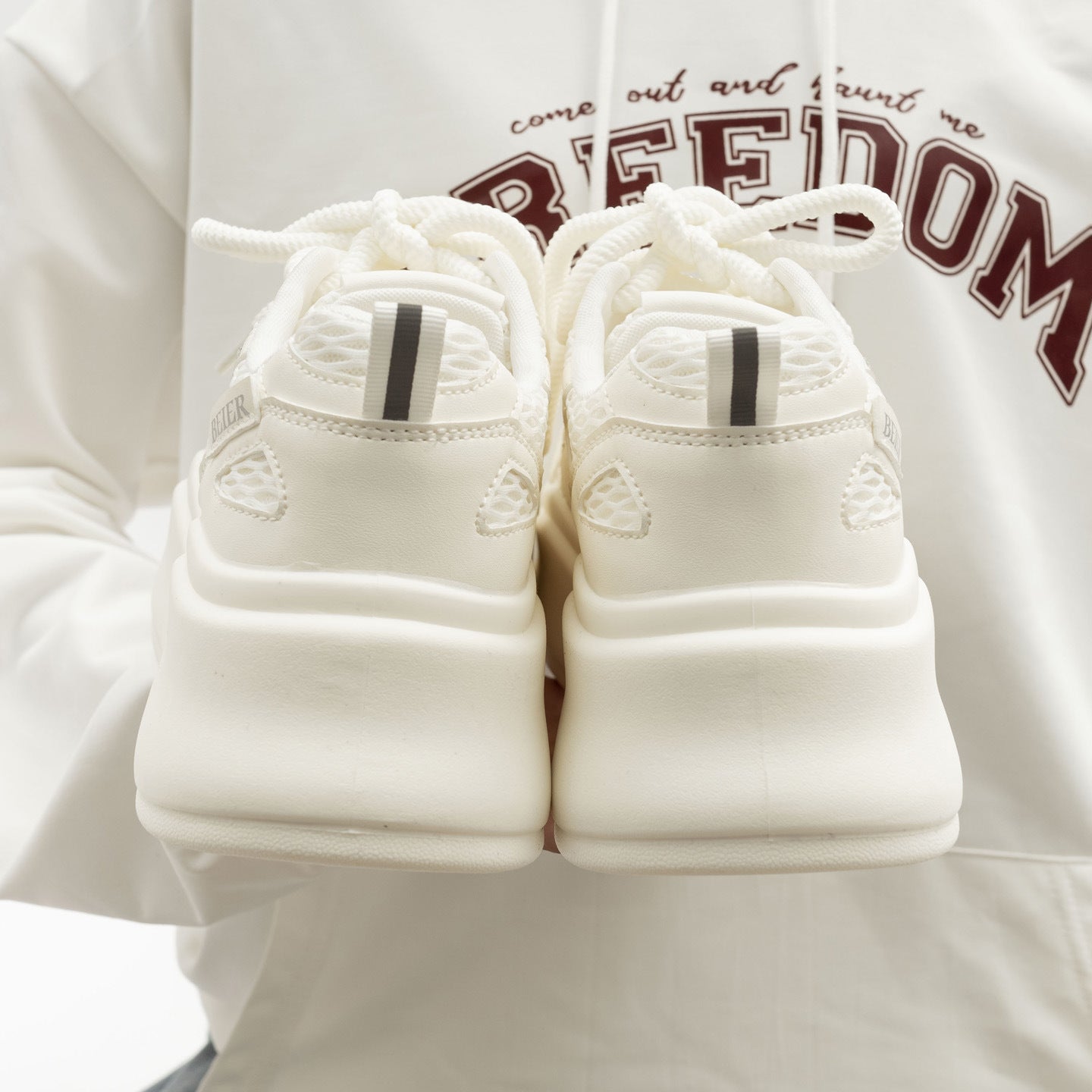 Damen Plattform Sneakers mit Glitzerakzenten und innovativer Sohle