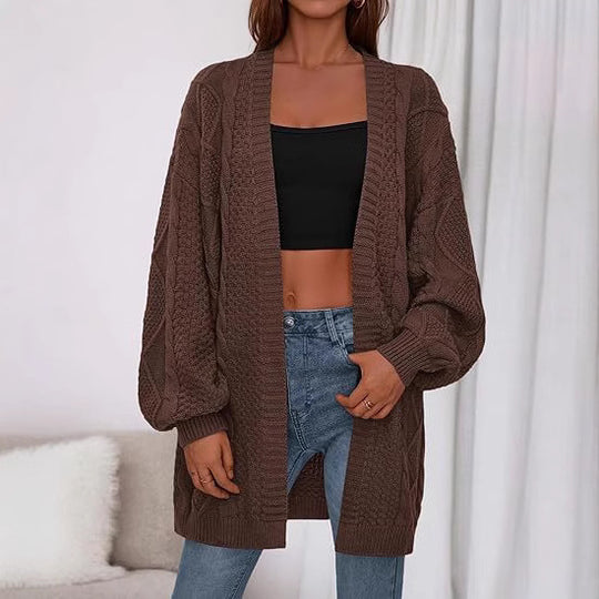 Damen Großer, gestrickter Cardigan R&B