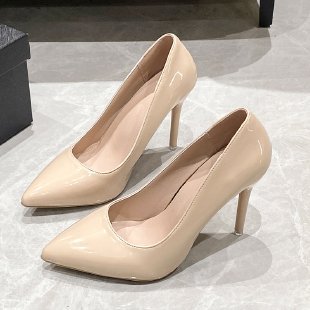 Damen elegante stiletto Pumps mit hochglänzender Oberfläche R&B