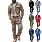 Herren Freizeit-Longejacke mit praktischen Knopftaschen und elastischen Details R&B