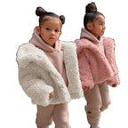 Damen Kuschelige Fleecejacke mit voluminösem Schnitt und großem Kragen R&B