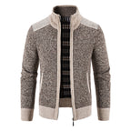 Herren Strickjacke mit modernem Reißverschluss R&B