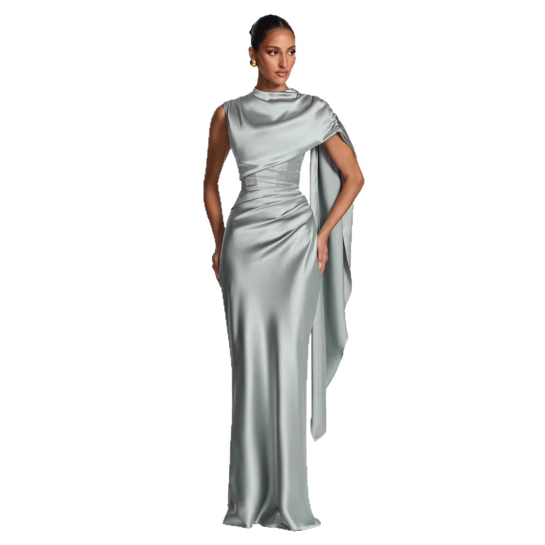 Damen Langarm Abendkleid R&B