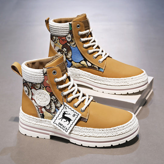 Damen Trendige Stiefel mit dekorativer Eule R&B