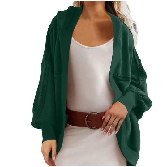 Damen Lässige Strickjacke mit weit geschnittenen Ärmeln und lässigem Schnitt R&B
