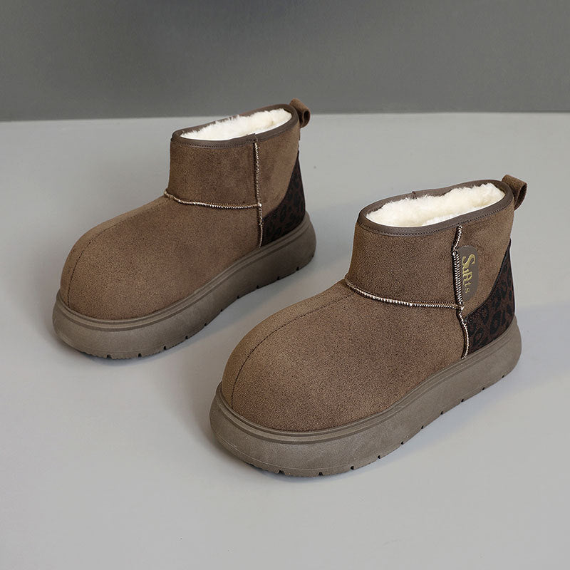Damen warme und kuschelige Winterstiefeletten R&B