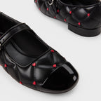 Damen Ballerinas mit dekorativem Riemen und glänzendem Schuhspitzen R&B