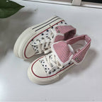 Damen Lässige Sneakers mit abnehmbaren Kragen und einzigartigem Sternenmuster