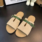 Damen modische Clogs mit modischen Riemchen und komfortablem Fußbett R&B