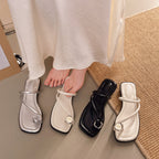 Damen Trendige Riemchen-Sandalen mit floralem Dekor und komfortabler Sohle EB