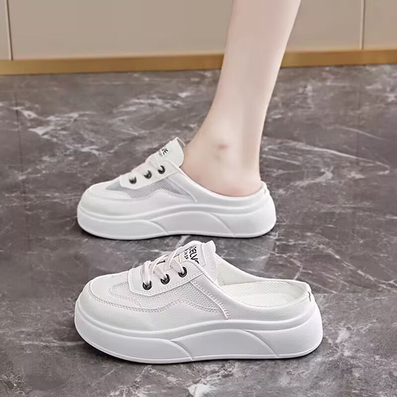 Damen Slip-On Sneakers mit luftigen Mesh-Einsätzen und komfortabler Sohlenkonstruktion R&B