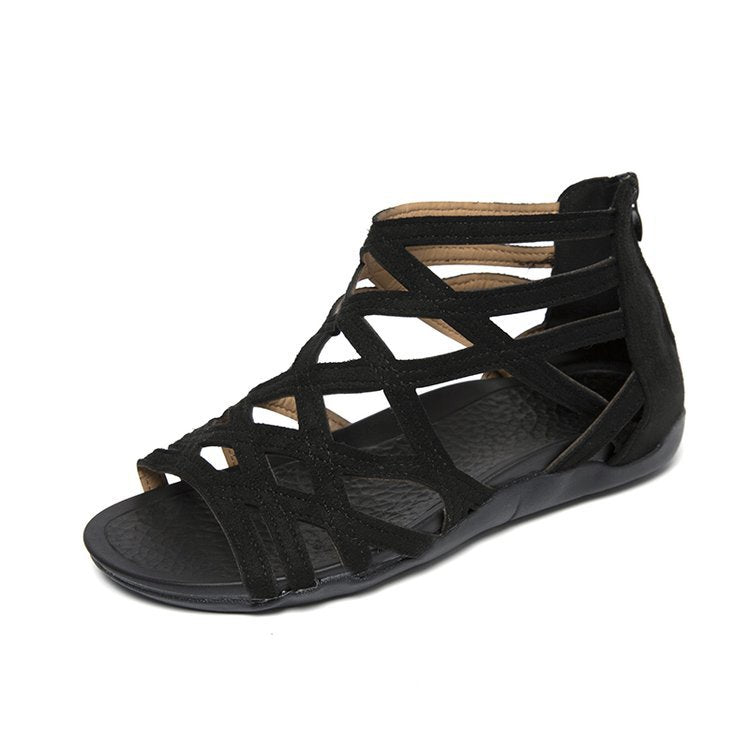 Damen Komfortable Riemensandalen mit geflochtenem Riemendesign R&B