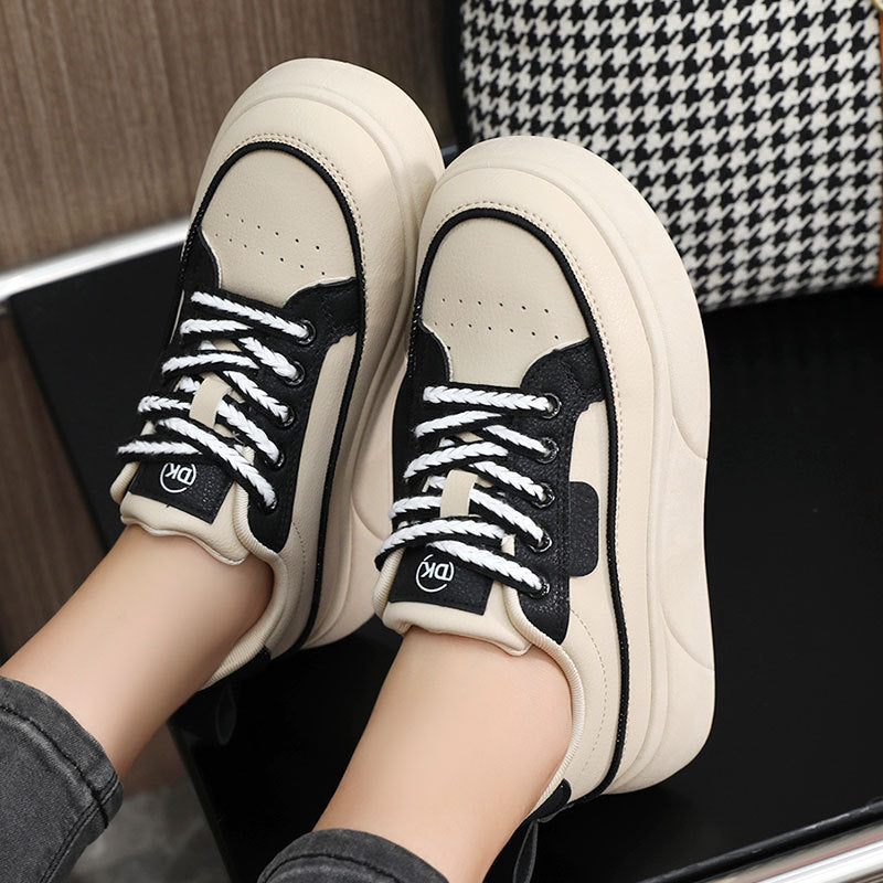 Damen Sportliche Plateau Sneakers mit modischem Design und bequemer Dämpfung R&B
