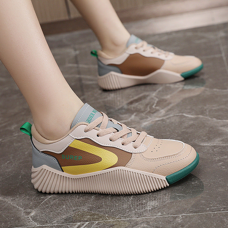 Damen sportliche Sneaker mit stabiler Sohle und atmungsaktiver Oberflächenstruktur R&B