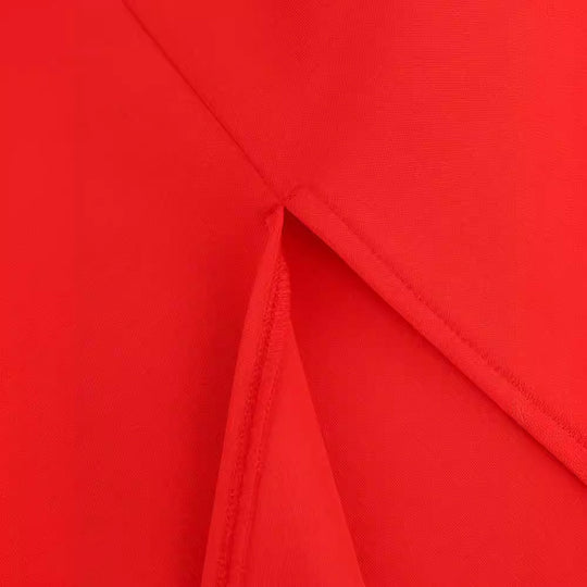 Damen figurbetontes Abendkleid mit voluminösen Rüschendetails und asymmetrischem Design R&B