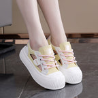 Damen modische Sneakers mit hochgezogener Sohle und atmungsaktiver Struktur R&B