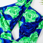 Damen Badeanzug mit innovativem Schnitt und floralem Design R&B