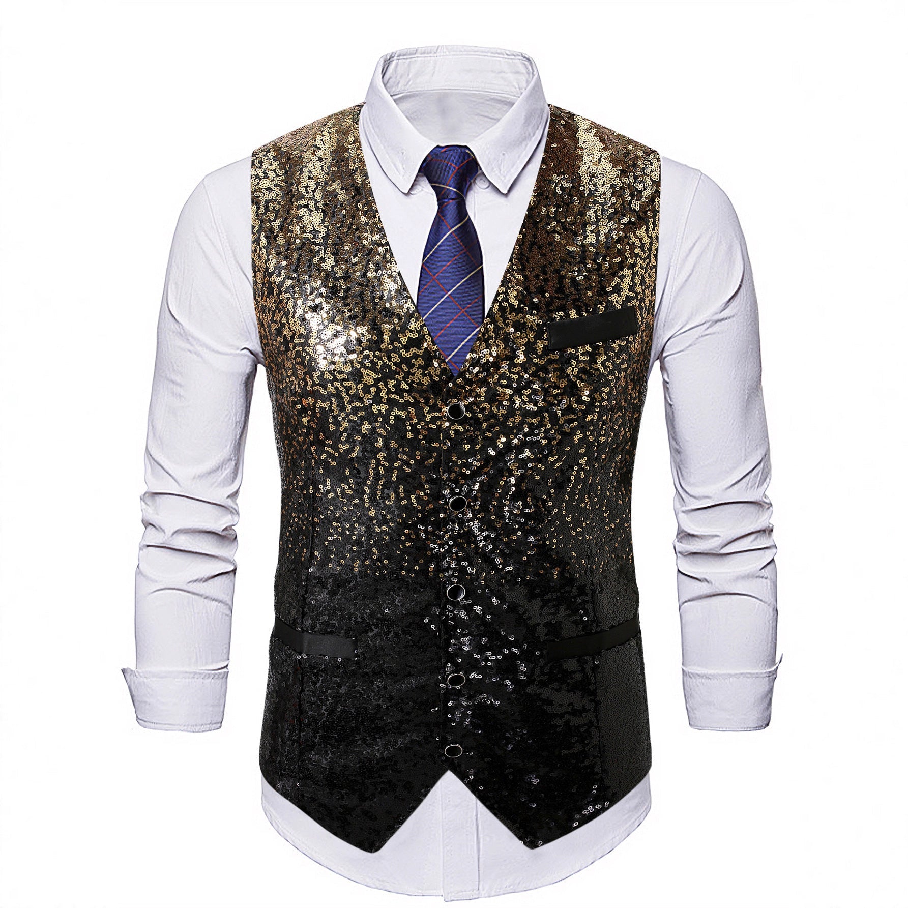 Herren eleganter Paillettenblazer