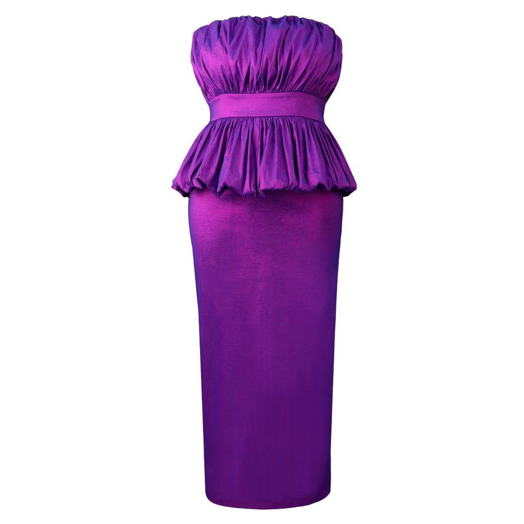 Damen Elegantes Abendkleid mit gerafftem Oberteil und figurbetonter Silhouette R&B