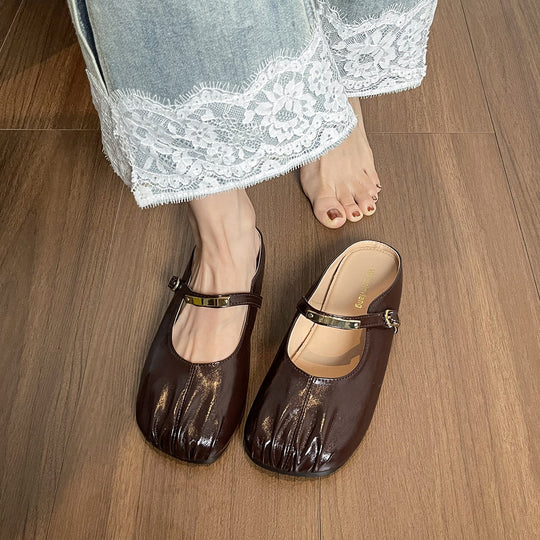 Damen Slipper mit Schnallenakzent R&B