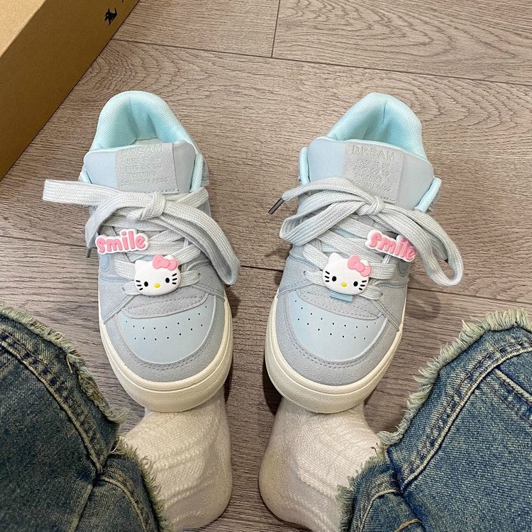 Damen Sneakers mit niedlichem Hello Kitty Design und bequemer Dämpfung R&B