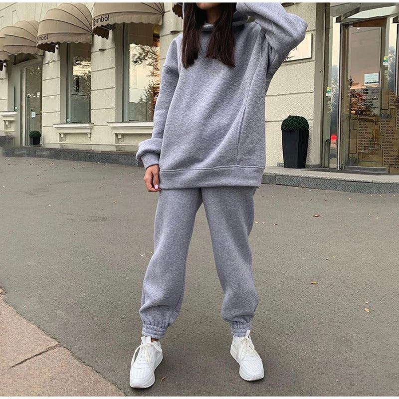 Damen lässiger Jogginganzug mit weichem Material und elastischem Bund R&B