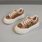 Damen Chunky Sneakers mit Leopardenmuster und bequemer Sohle R&B