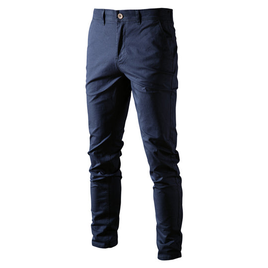 Herren Chinohose mit schmaler Passform und elastischem Bund R&B