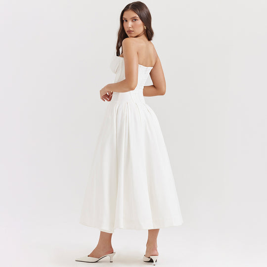 Damen Abendkleid mit elegantem Herz-Ausschnitt und voluminösem Rock R&B