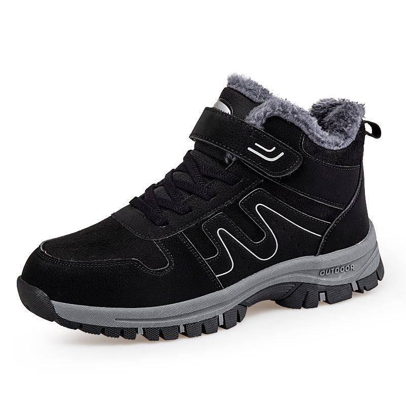 Damen Winterstiefel mit praktischem Klettverschluss und isolierender Innensohle R&B