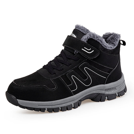 Damen Winterstiefel mit praktischem Klettverschluss und isolierender Innensohle R&B
