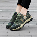 Damen Sportliche Camouflage-Sneaker mit rutschfestem Profil und dämpfendem Fußbett