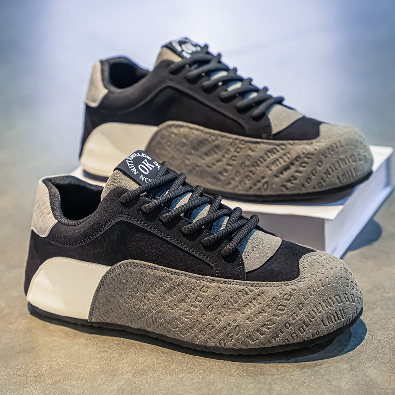 Damen modische Sneaker mit geprägtem Obermaterial und sportlicher Sohle R&B