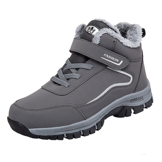 Damen Warm gefütterte Outdoor-Wanderschuhe mit verstellbarem Klettverschluss R&B