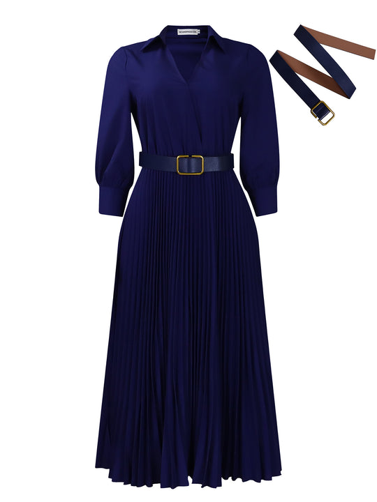 R&B | Women 's solide Farbe große Größe Kleid