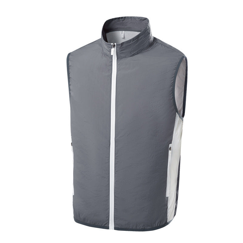 Damen leichte Sportweste mit atmungsaktiven Einsätzen und vielseitigen Taschen R&B