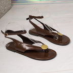 Damen transparente Zehentrenner-Sandalen mit gepolstertem Fußbett und elegantem Design
