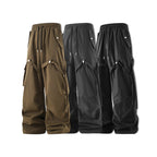 Damen moderne Utility-Hosen mit verstellbarem Bund und praktischen Taschen R&B