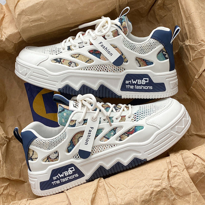 Damen Sportliche Sneakers mit atmungsaktivem Mesh-Obermaterial und flexibler Sohle R&B